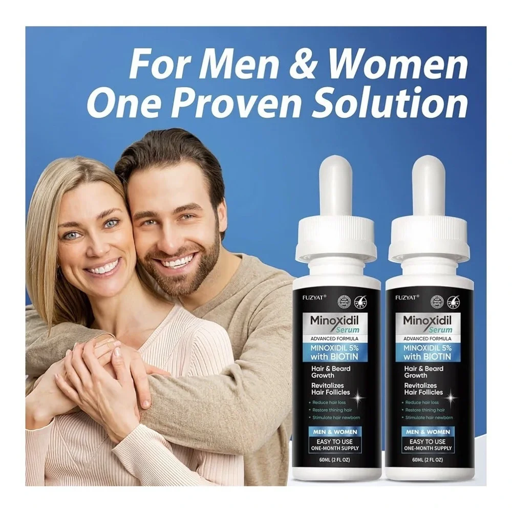 FUZYAT‎ Minoxidil 5% Biotin Serum Extra Strength Hair Beard Growth 240ml